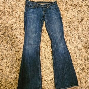 Citizens of humanity women's low rise flare jeans dark wash size 29